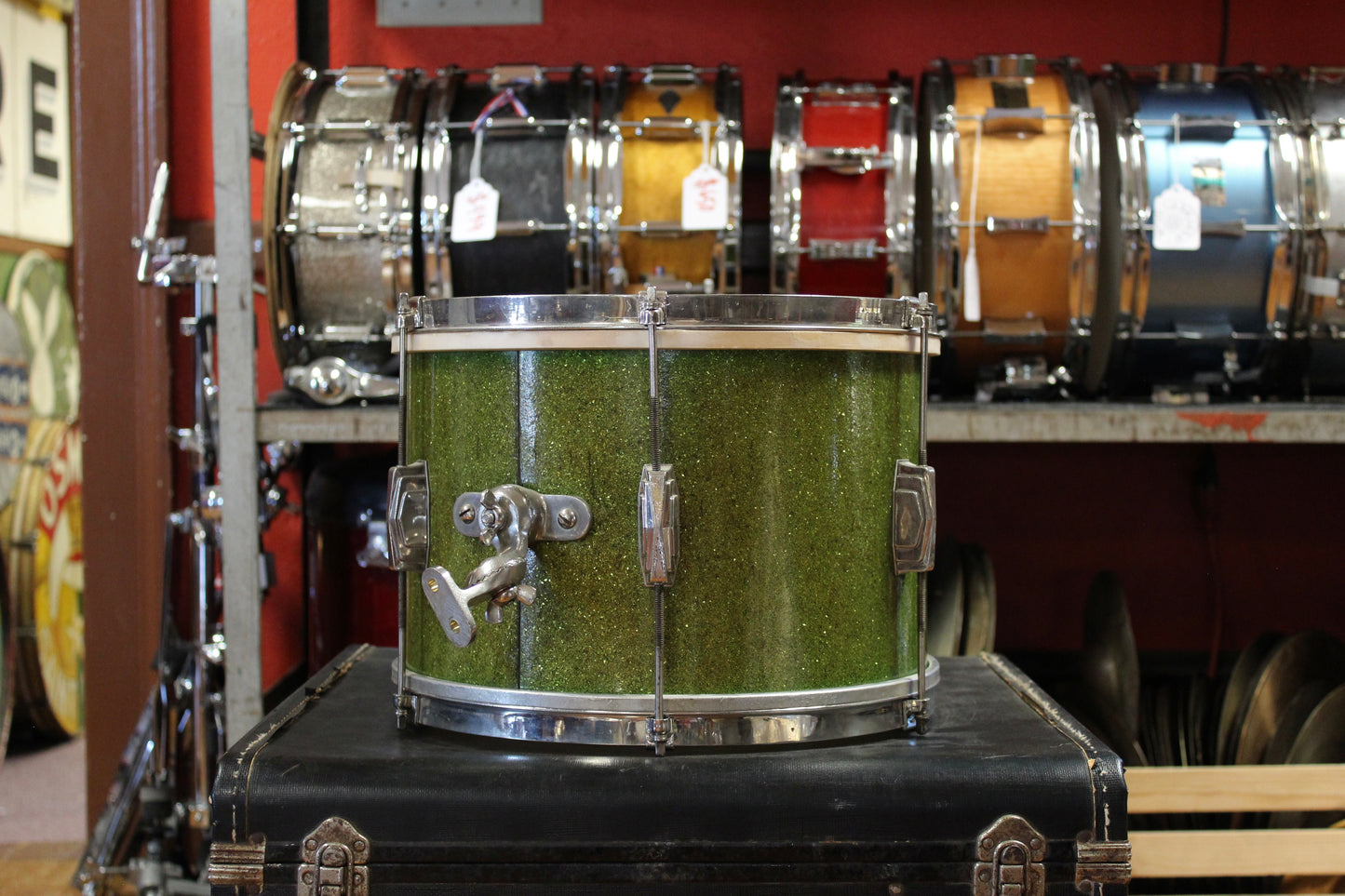 1940's Ludwig and Ludwig 9x13 Tom in Green Flash Pearl