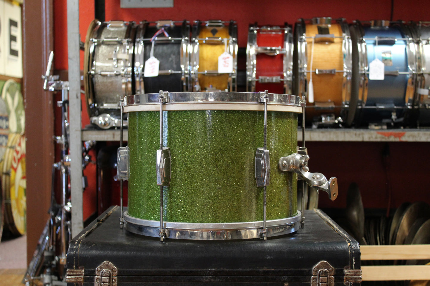 1940's Ludwig and Ludwig 9x13 Tom in Green Flash Pearl