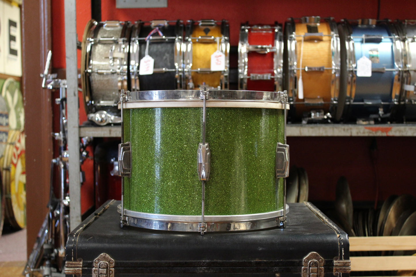 1940's Ludwig and Ludwig 9x13 Tom in Green Flash Pearl