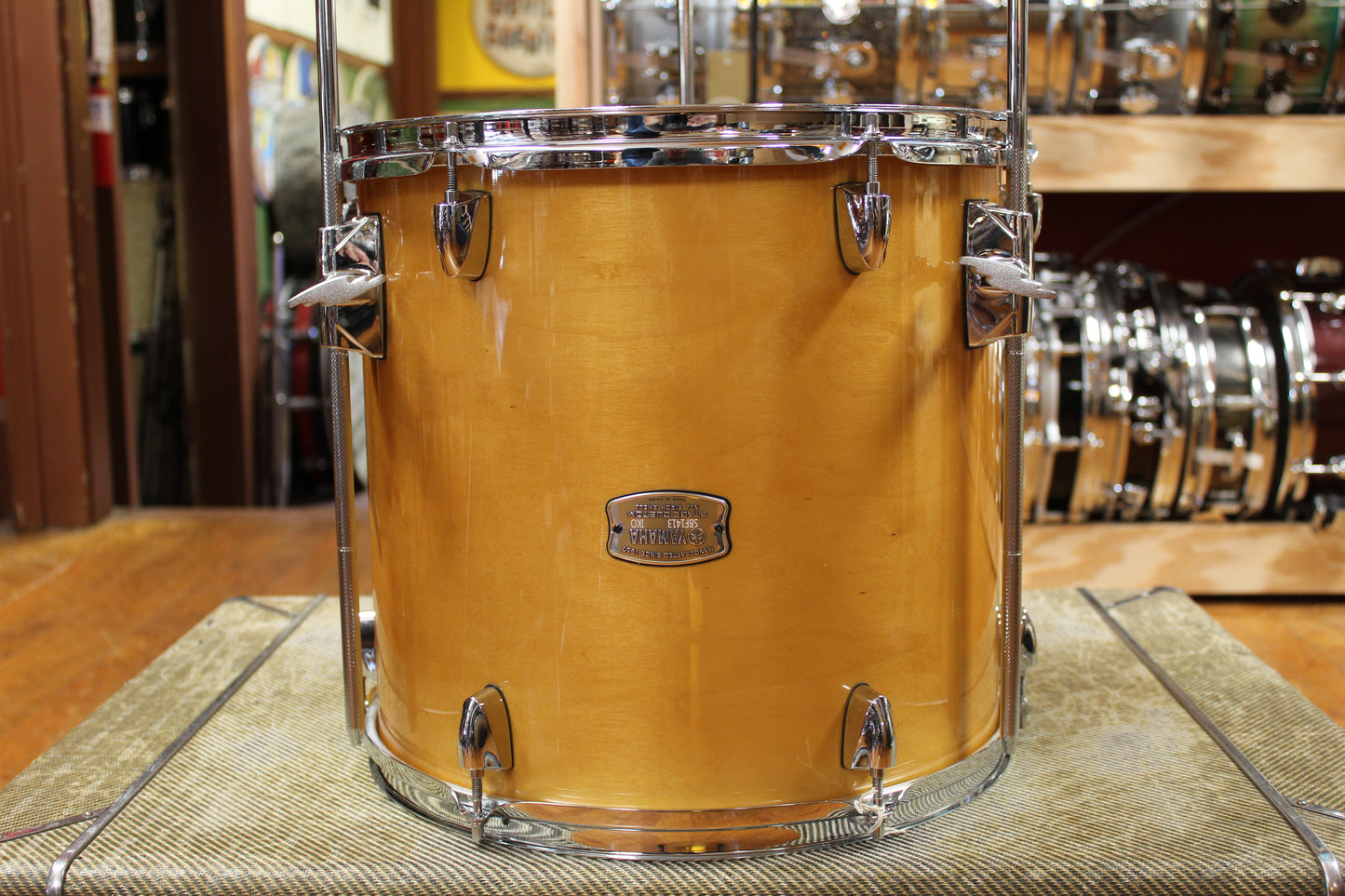Yamaha 13x14 Stage Custom Floor Tom in High Gloss Natural Maple