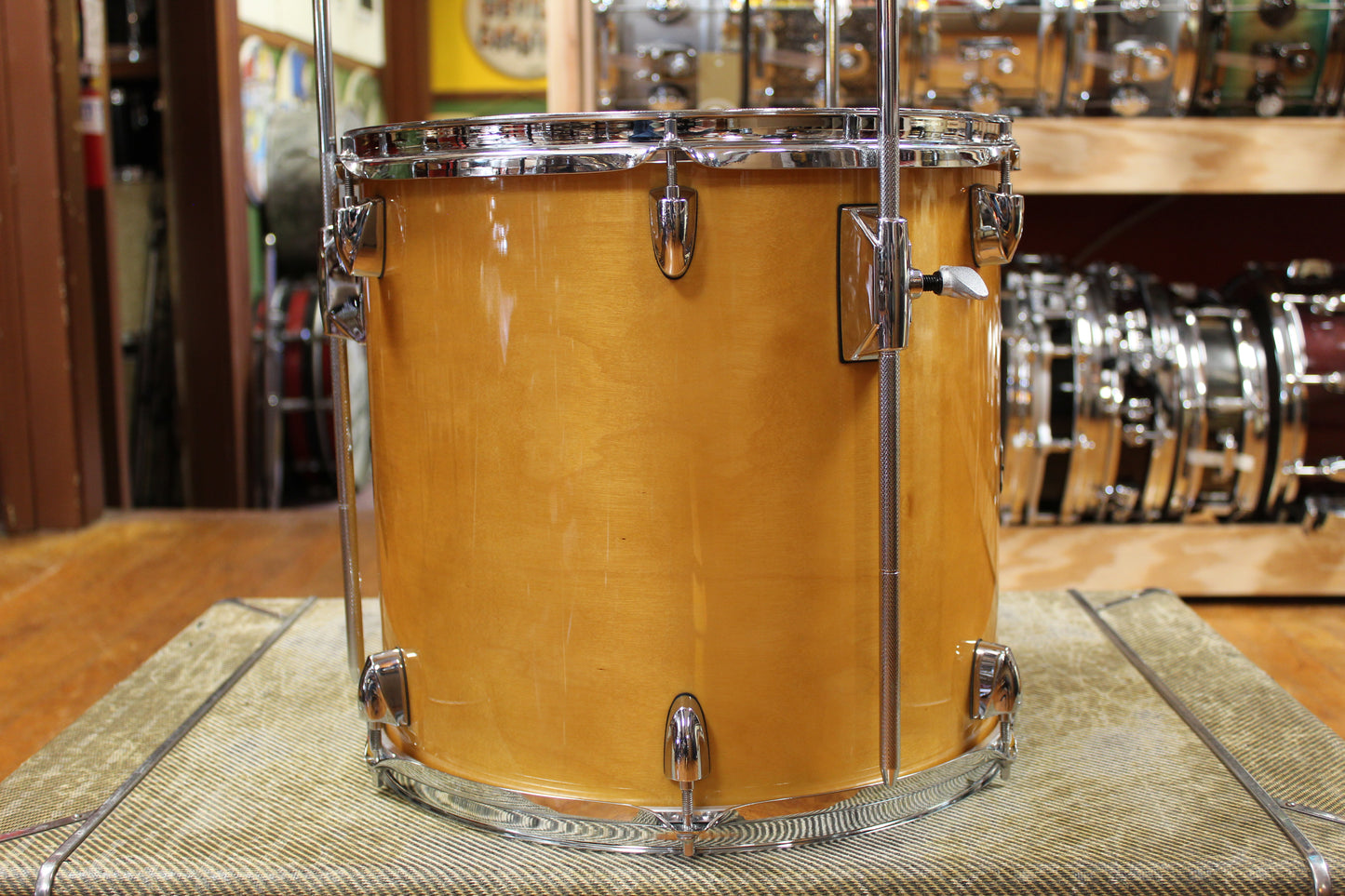 Yamaha 13x14 Stage Custom Floor Tom in High Gloss Natural Maple