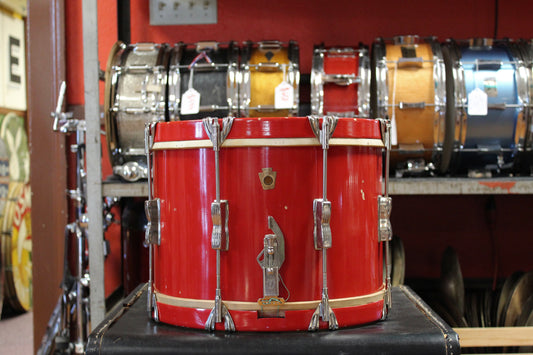 1950's WFL 10x14 Marching Snare Drum in Red Lacquer