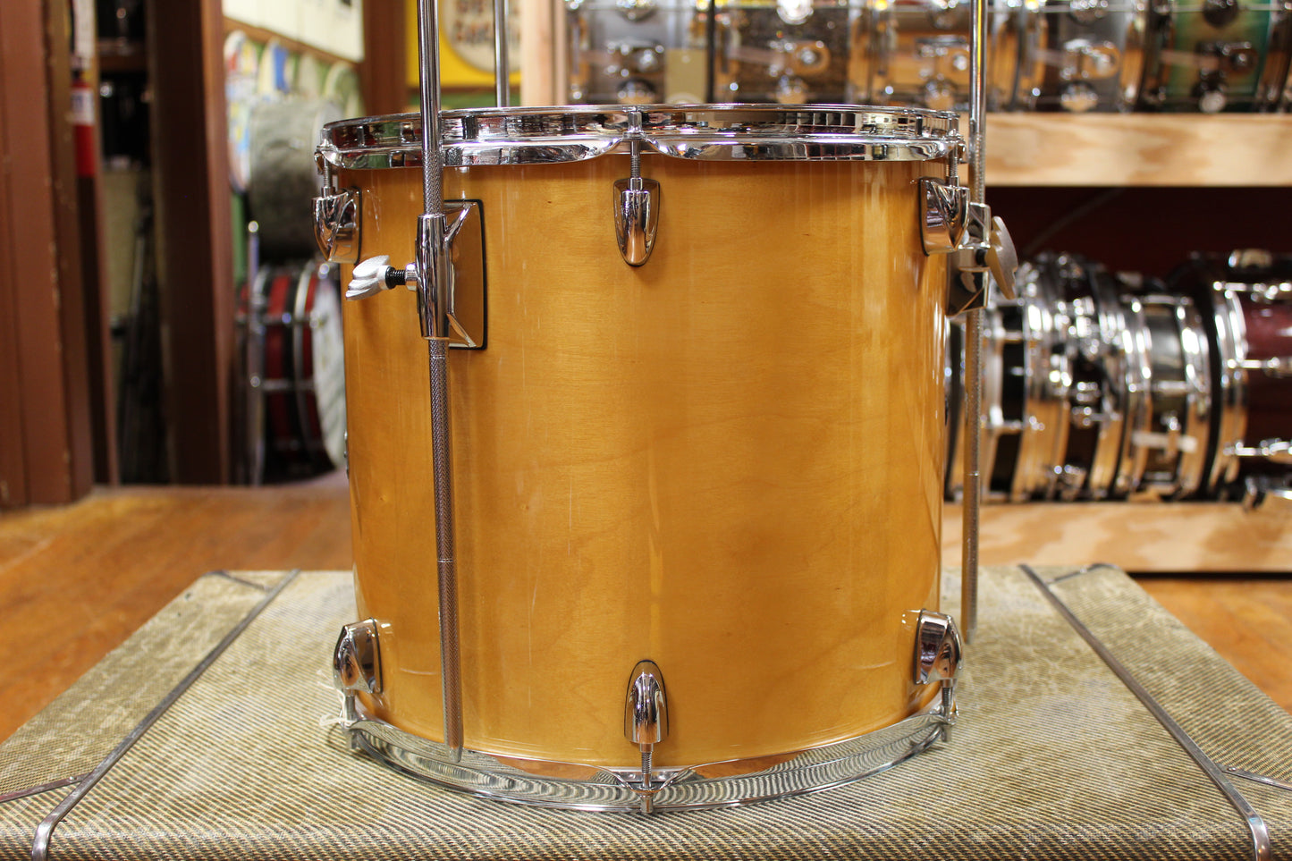Yamaha 13x14 Stage Custom Floor Tom in High Gloss Natural Maple