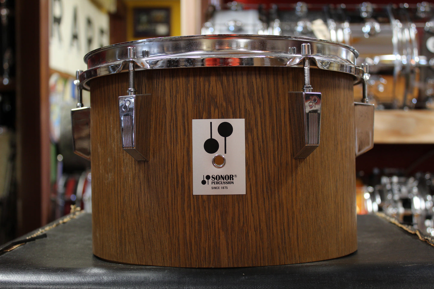 1970s Sonor 8x12 Phonic Concert Tom in Oak