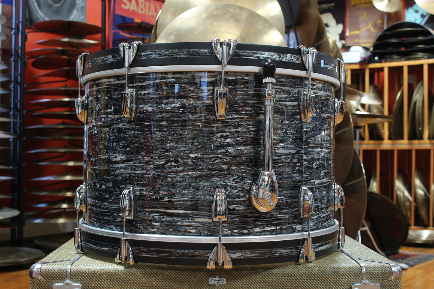 2020 Ludwig Classic Maple in Black Oyster Pearl 14x24 16x16 9x13