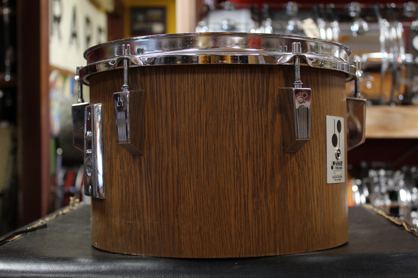 1970s Sonor 8x12 Phonic Concert Tom in Oak