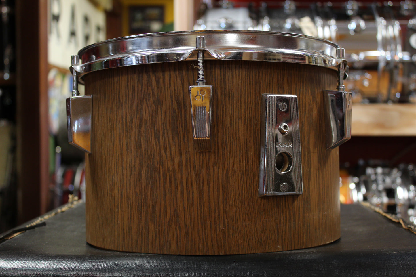1970s Sonor 8x12 Phonic Concert Tom in Oak