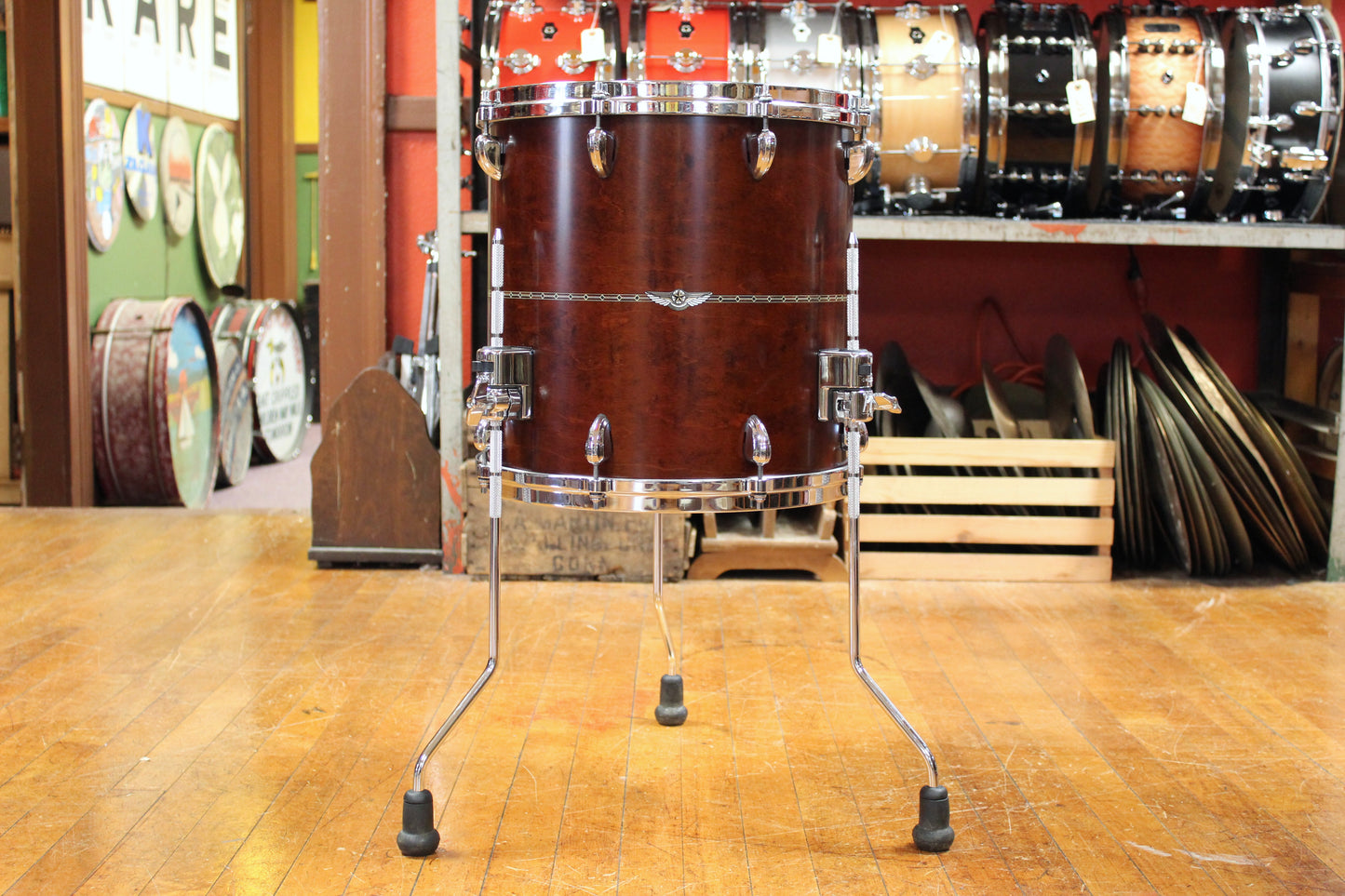 Tama Star Maple 16x16 Floor Tom in Satin Antique Brown