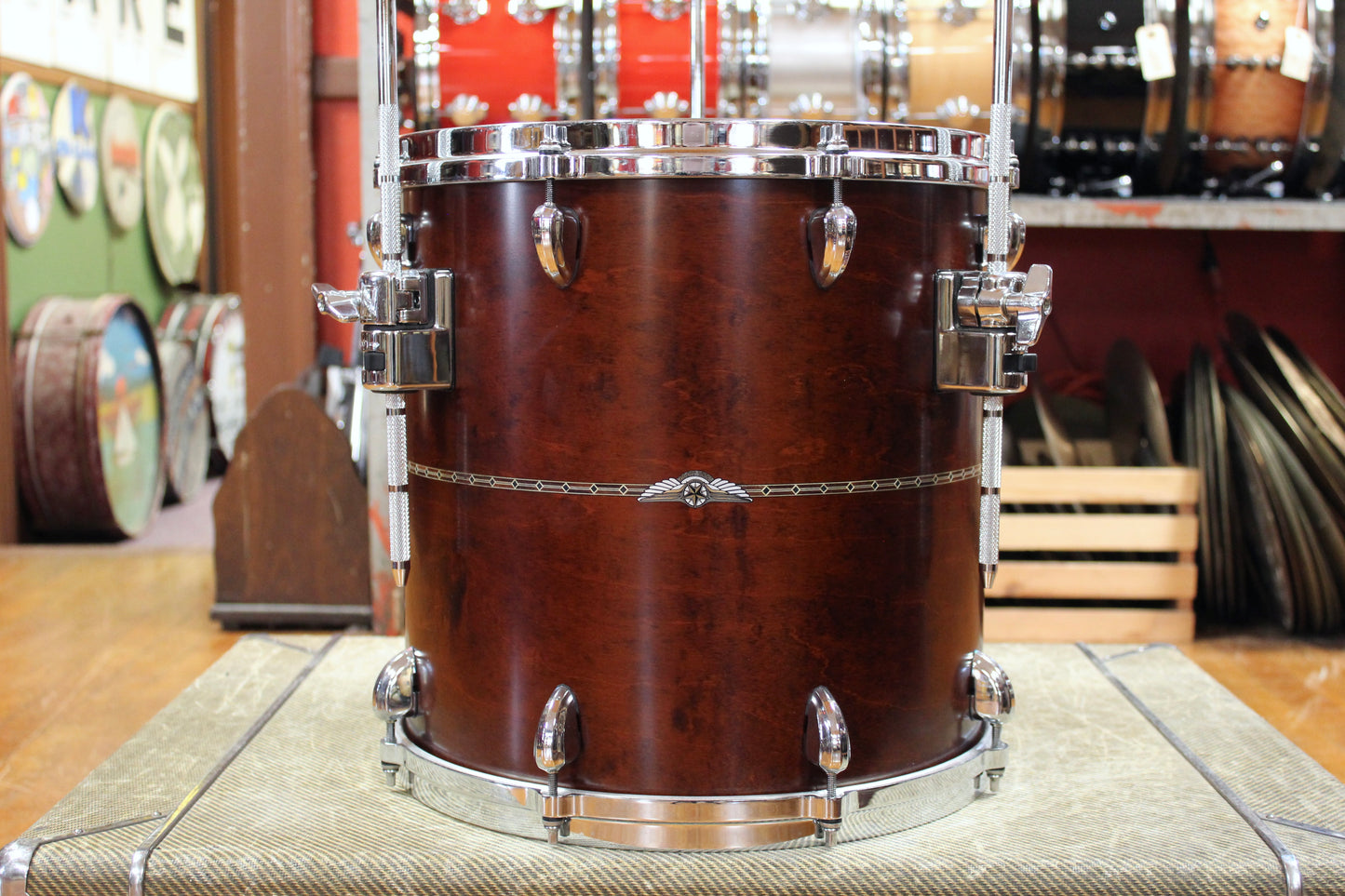 Tama Star Maple 16x16 Floor Tom in Satin Antique Brown