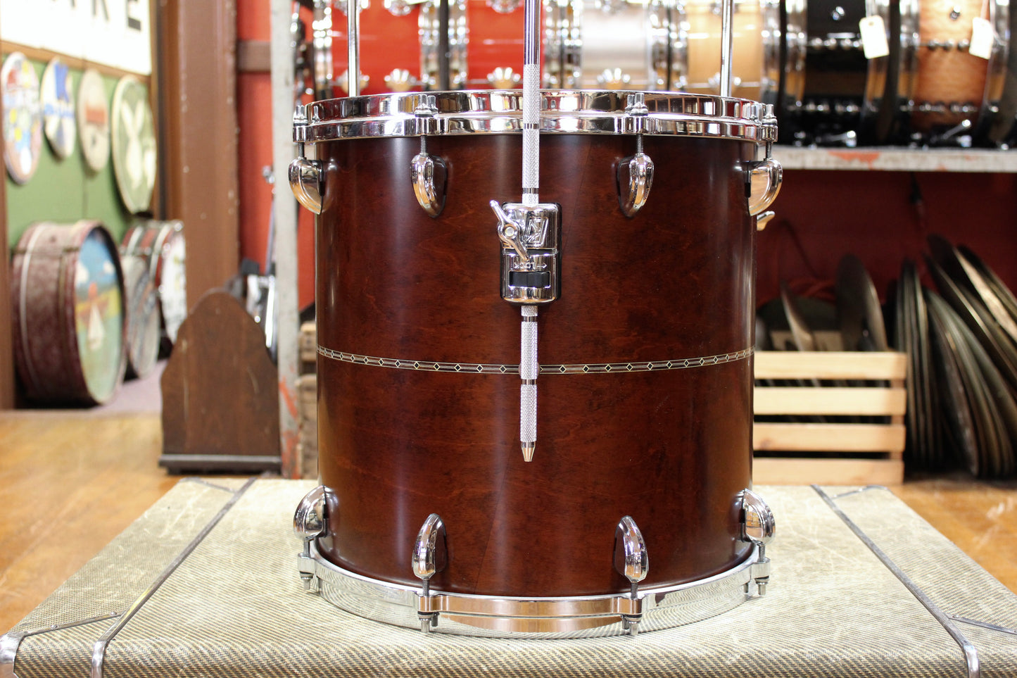 Tama Star Maple 16x16 Floor Tom in Satin Antique Brown