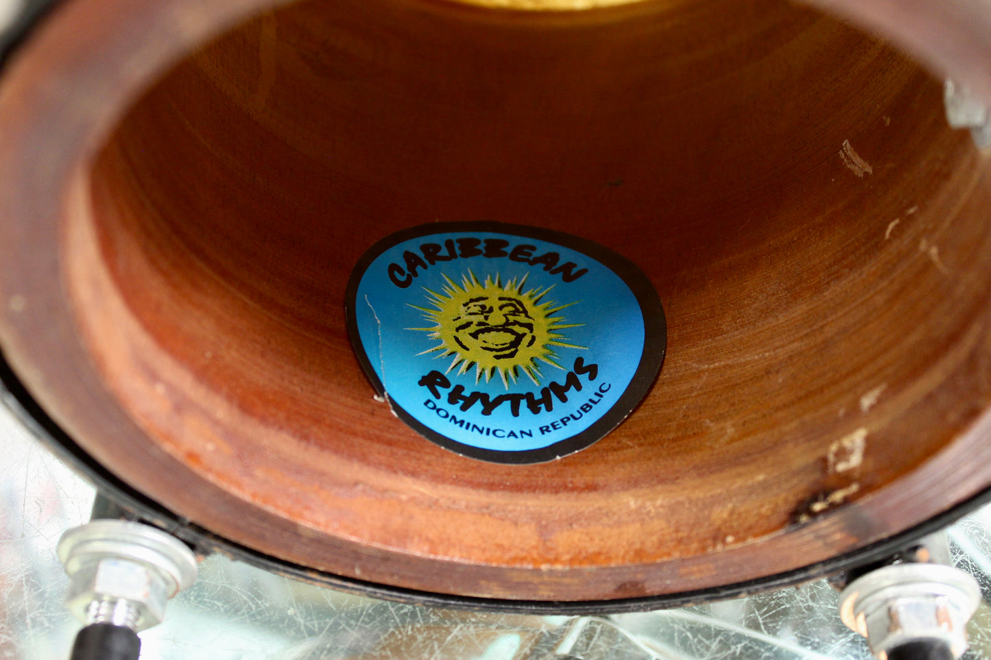 Caribbean Rhythms 6.75" x 8" Solid Shell Caoba Bongos
