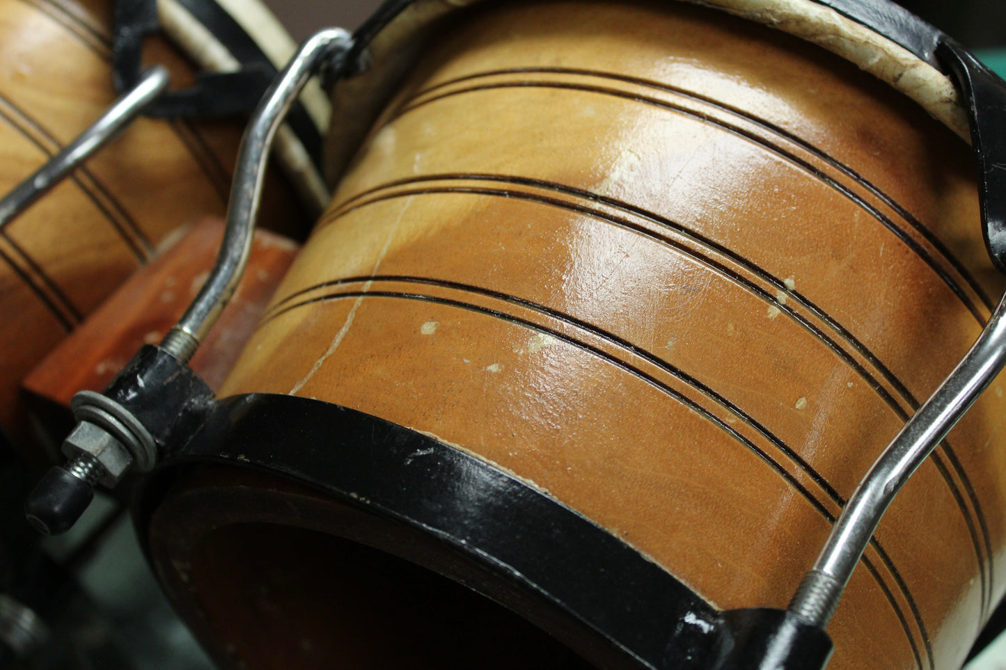 Caribbean Rhythms 6.75" x 8" Solid Shell Caoba Bongos