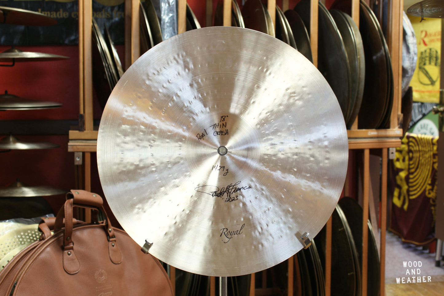 Royal Cymbals 18" Vintage A Style Thin Royal Crash Cymbal 1429g