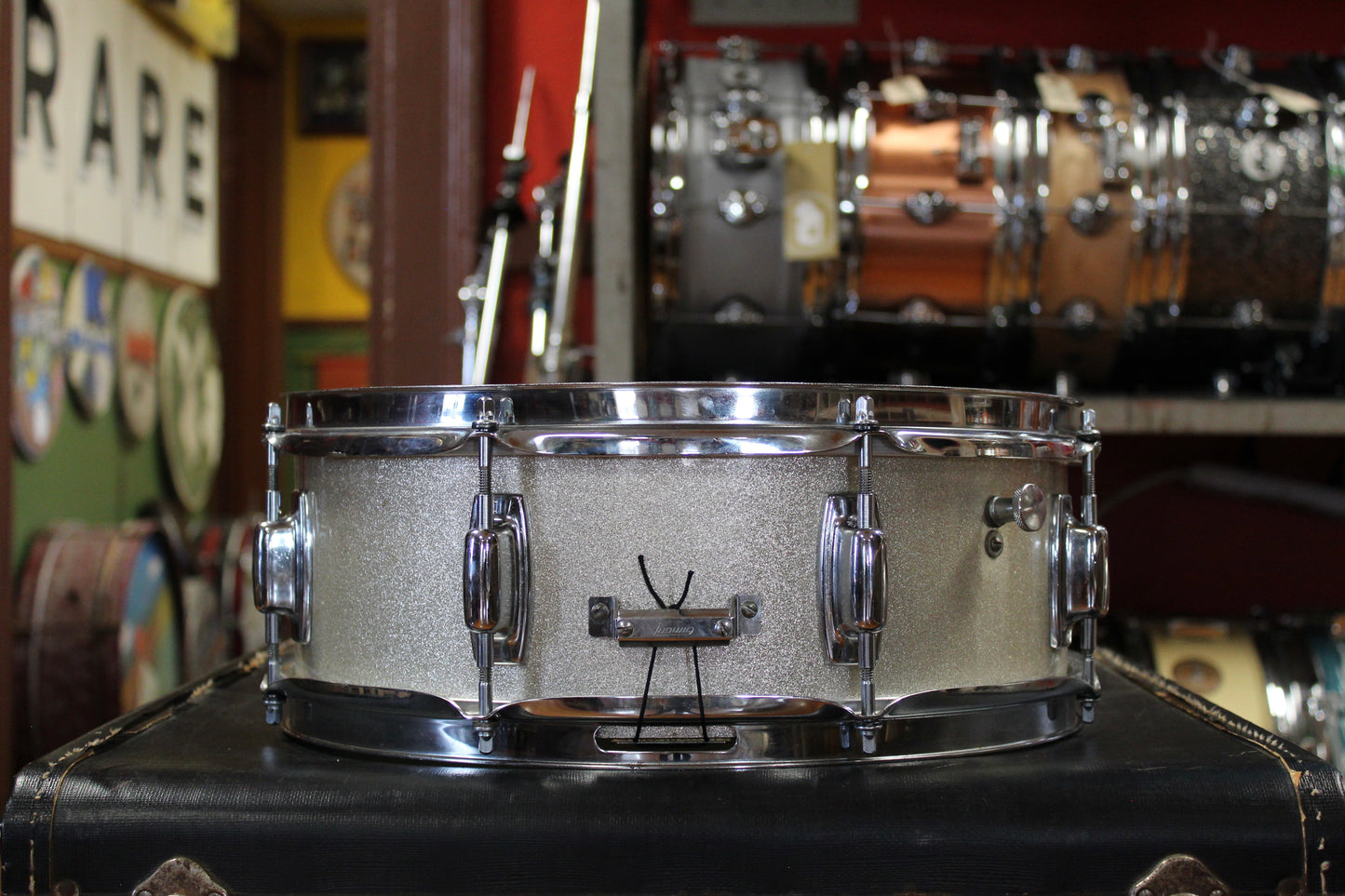Late 1960s Ludwig Standard Outfit in Silver Mist 14x20 8x12 14x14 5.5x14