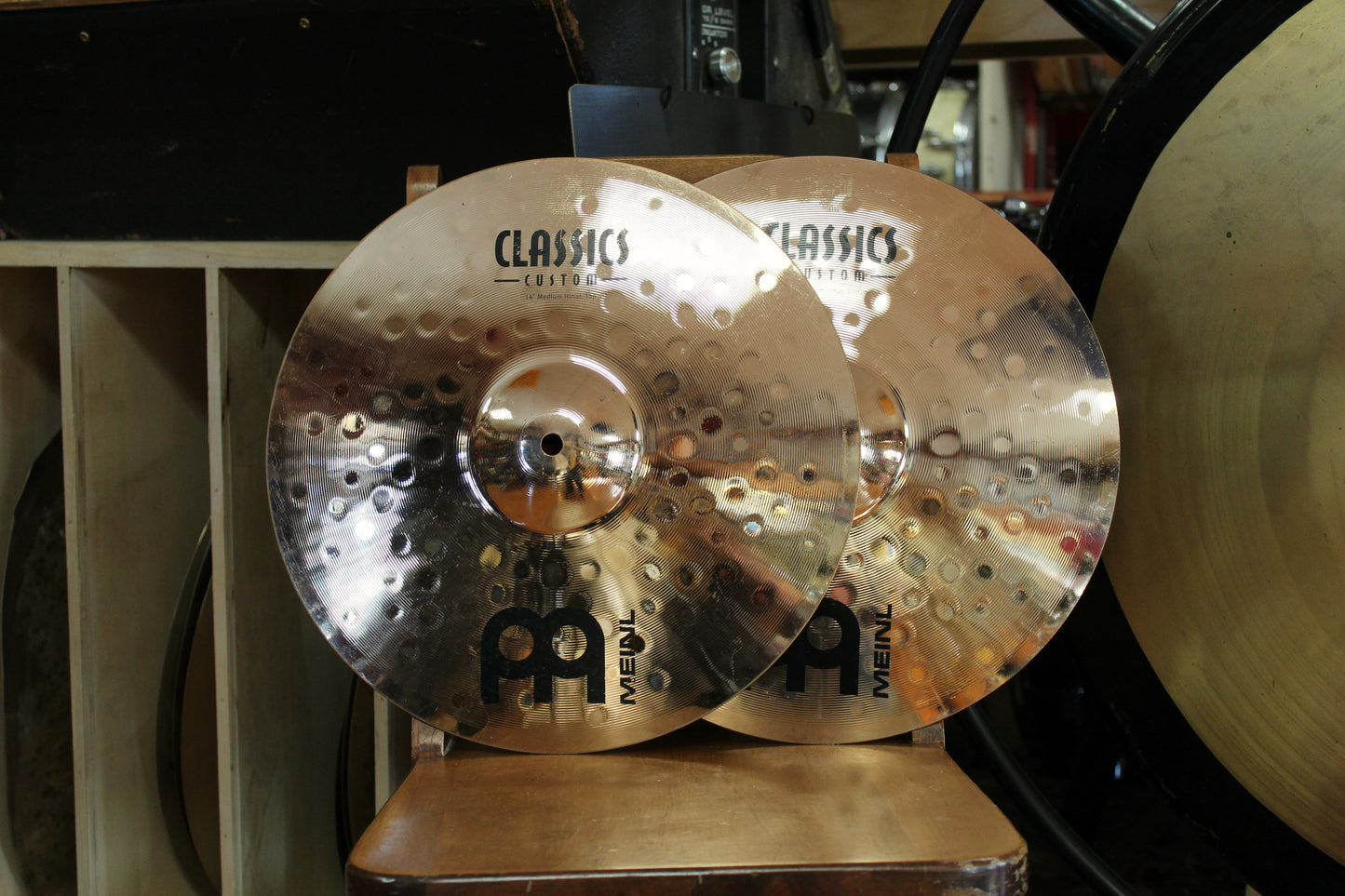 Used Meinl 14" Classics Custom Medium Hi-Hats 1003/1301g