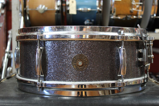 1960s Gretsch 5x14 Dixieland Snare Drum in Starlight Sparkle