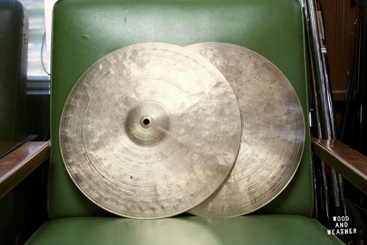 Used Funch Cymbals 15" Hi-Hats 1084/1322g