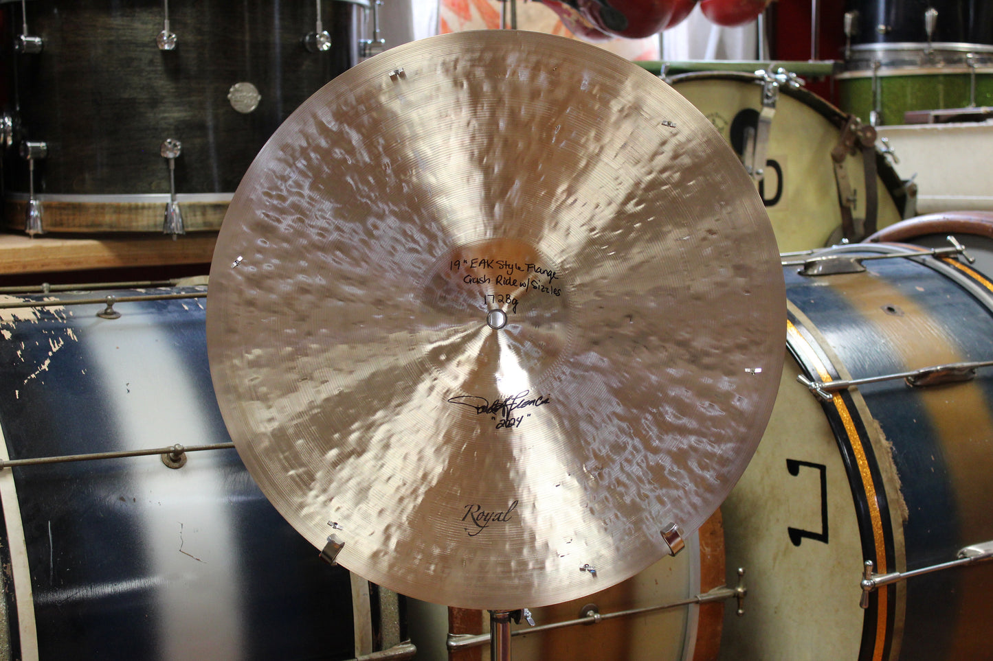 Cymbal Craftsman 19" EAK Style Flange Sizzle Ride 1728g