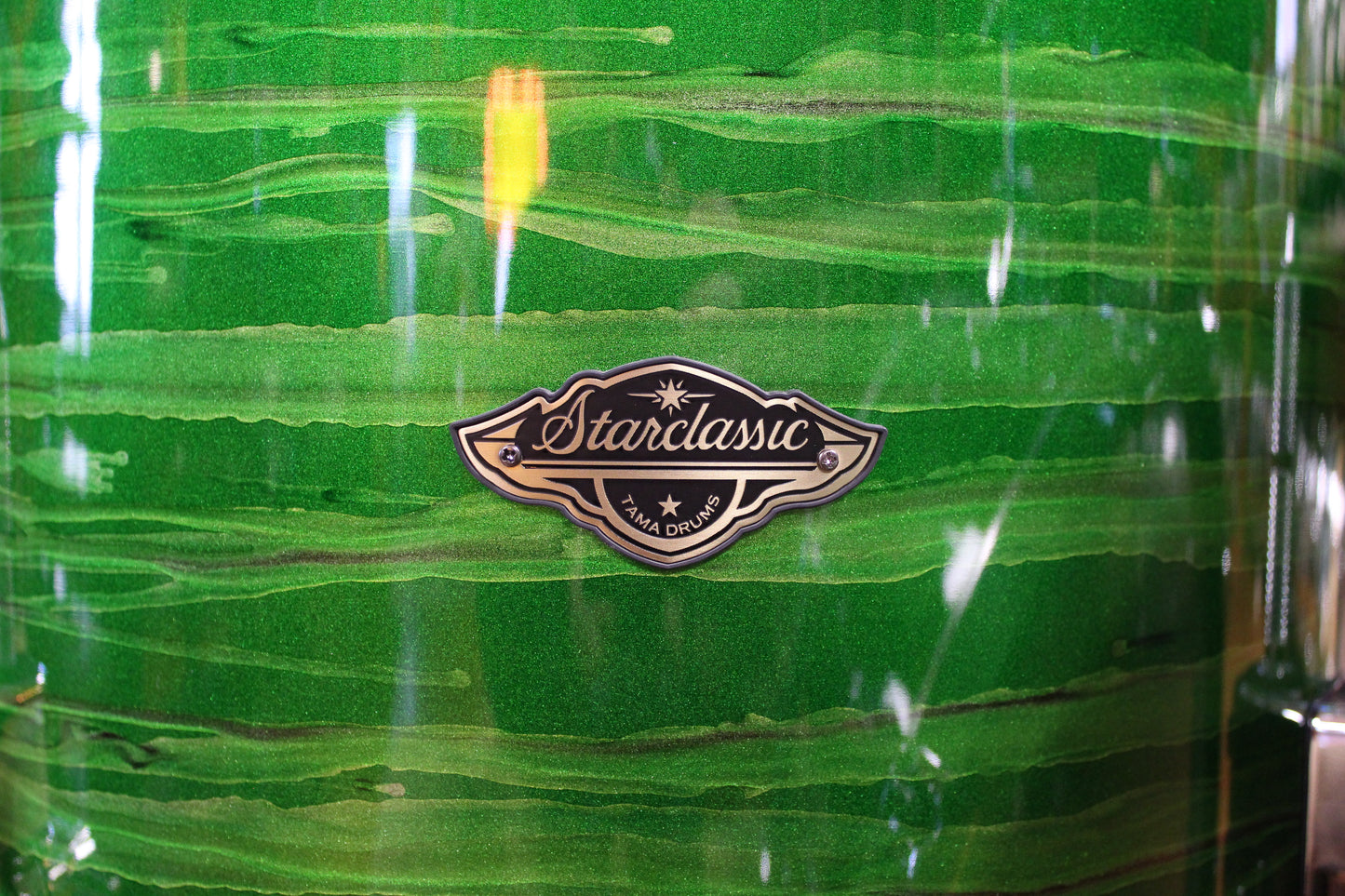 Tama Starclassic Walnut Birch Outfit in Shamrock Oyster Lacquer 14x20 8x12 14x14