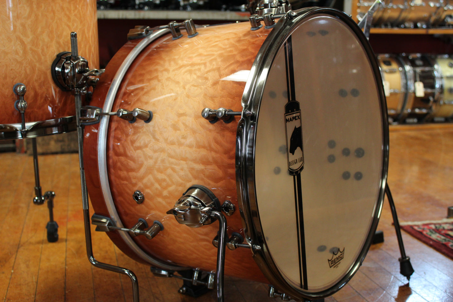 Mapex Versatus Auxiliary Outfit in Peach Burl Burst 12x18 13x14 7.5x12