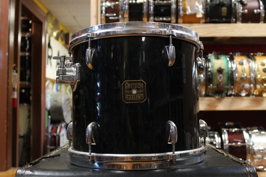 1980s Gretsch 11x13 Square Badge Tom in Black Nitron