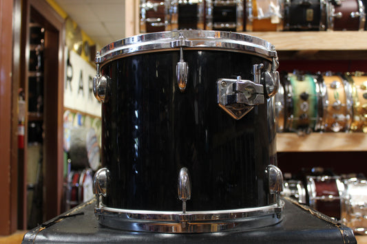 1980s Gretsch 11x13 Square Badge Tom in Black Nitron