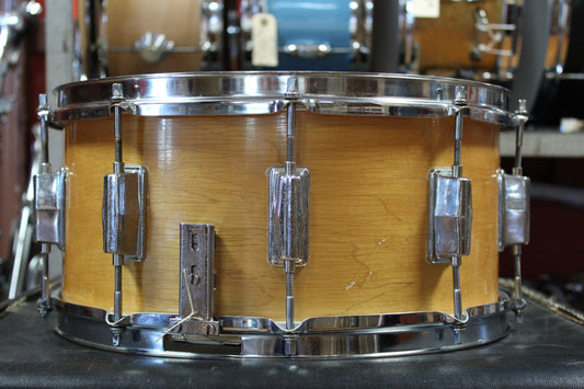 1980s Pearl 6.5x14 Maple Shell Snare Drum