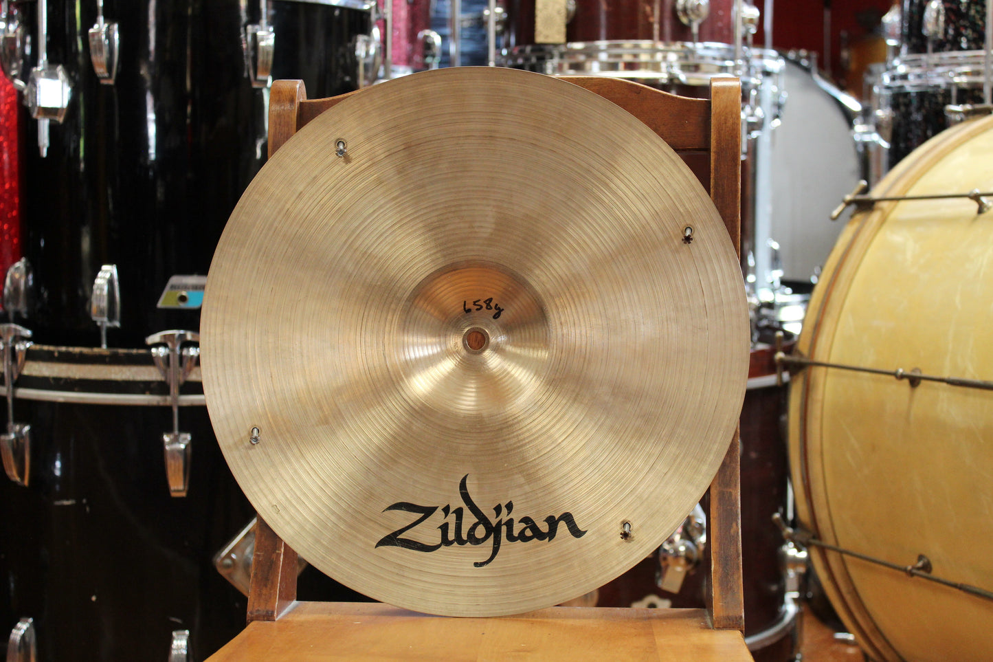 1980s A. Zildjian 14" Paper Thin Crash w/ Rivets 658g