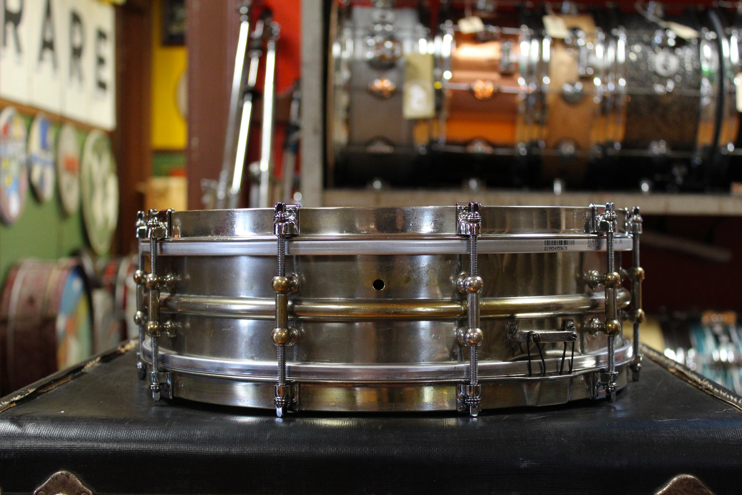 1920s Ludwig 4x14 Nickel Over Brass Dance Model Snare Drum