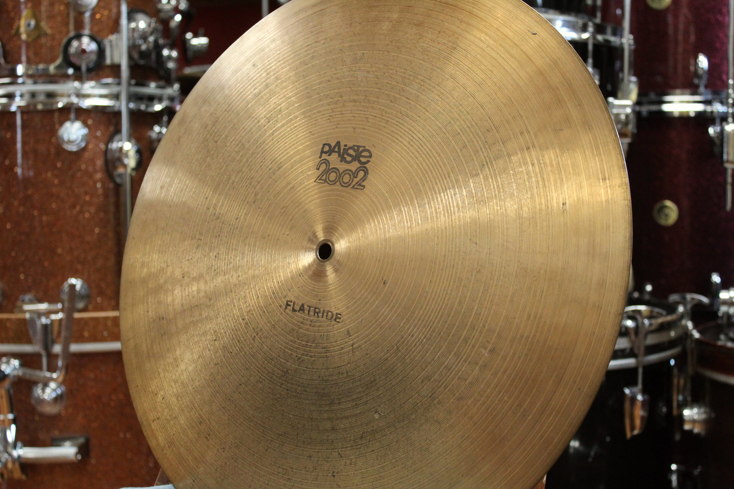 1980 Paiste 18" 2002 Black Label Flat Ride 1589g