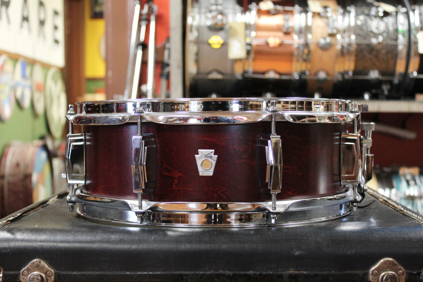 2000's Ludwig 5"x14" USA Club Date Snare Drum in Cherry