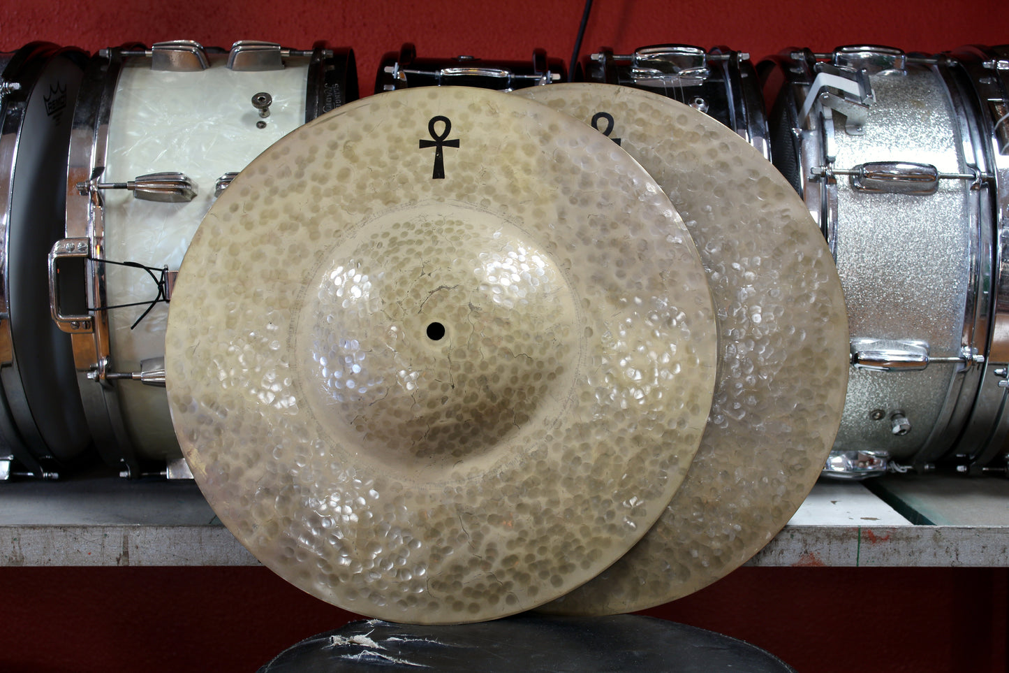 Used A&F/Sabian 16" ANKH Brass Thin/Medium Hi-Hats 1050/1220g