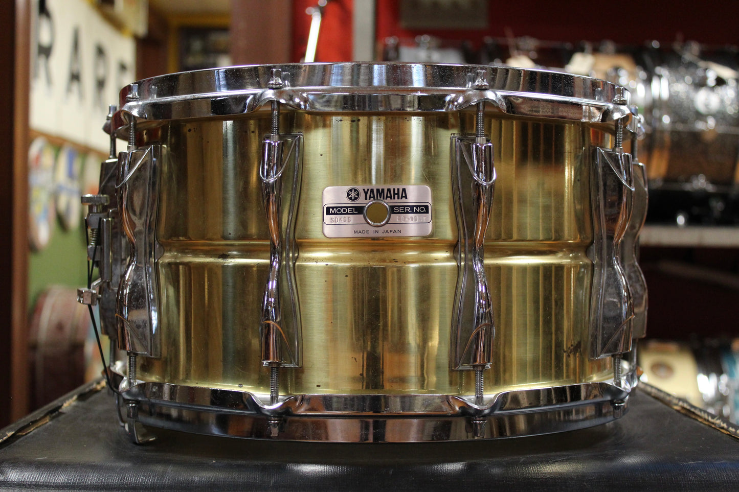 1990s Yamaha 8x14 SD498 Brass Snare Drum