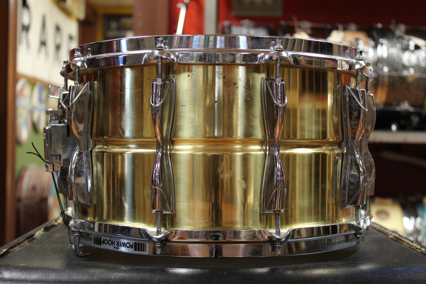 1990s Yamaha 8x14 SD498 Brass Snare Drum
