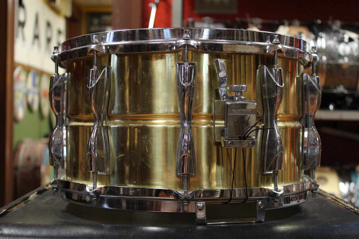 1990s Yamaha 8x14 SD498 Brass Snare Drum