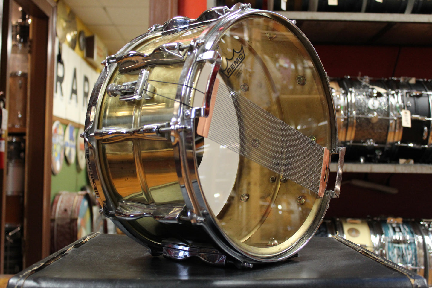 1990s Yamaha 8x14 SD498 Brass Snare Drum