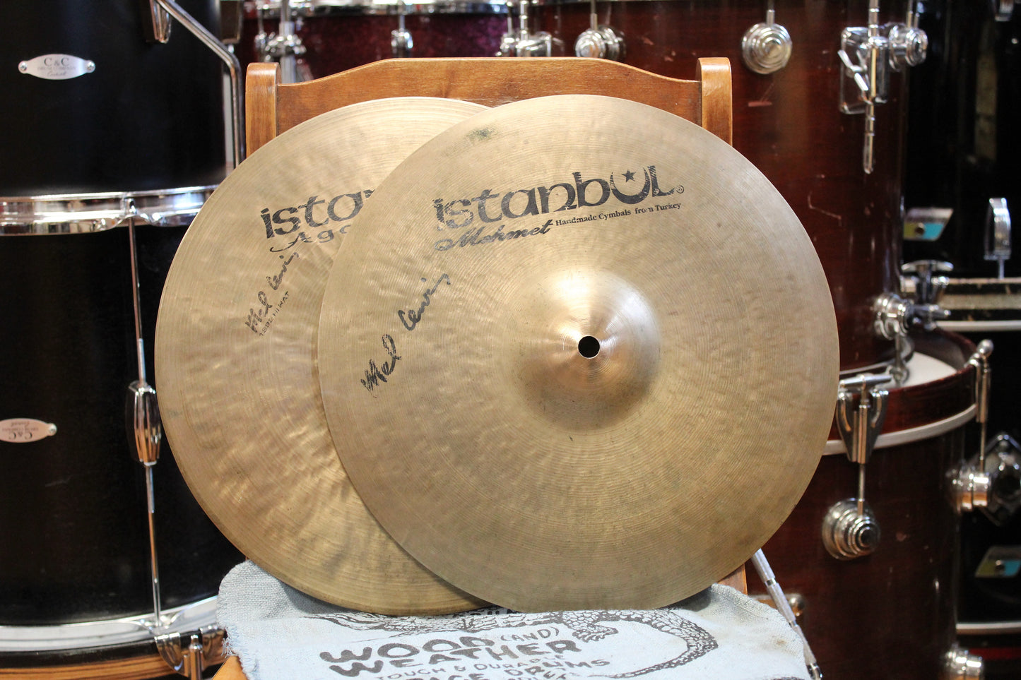 Used Istanbul 13" Mehmet/Agop Mel Lewis Signature Hi-Hats 850/866g