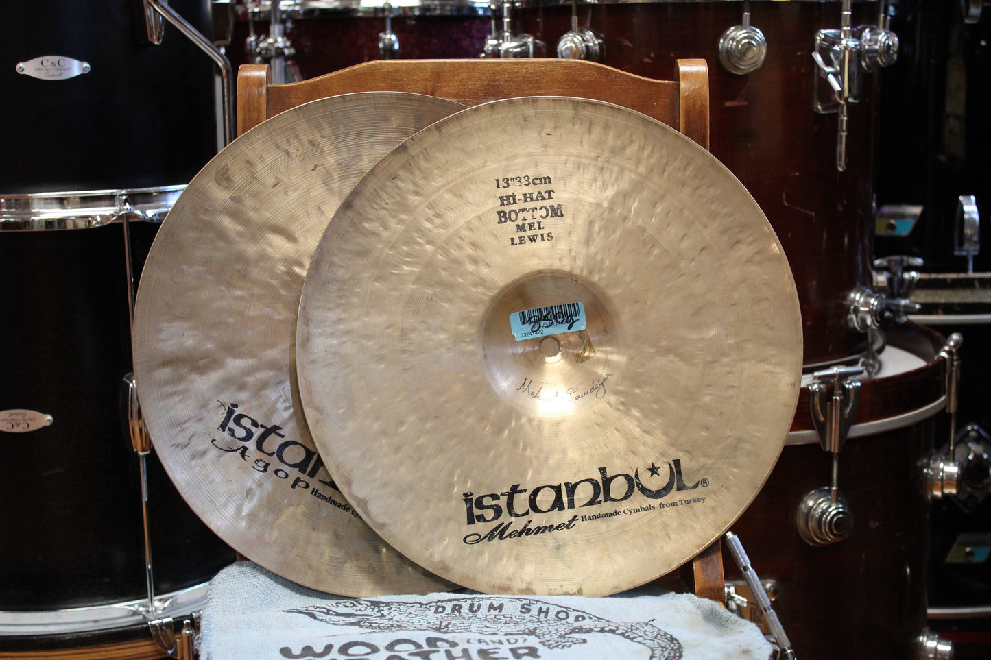 Used Istanbul 13" Mehmet/Agop Mel Lewis Signature Hi-Hats 850/866g