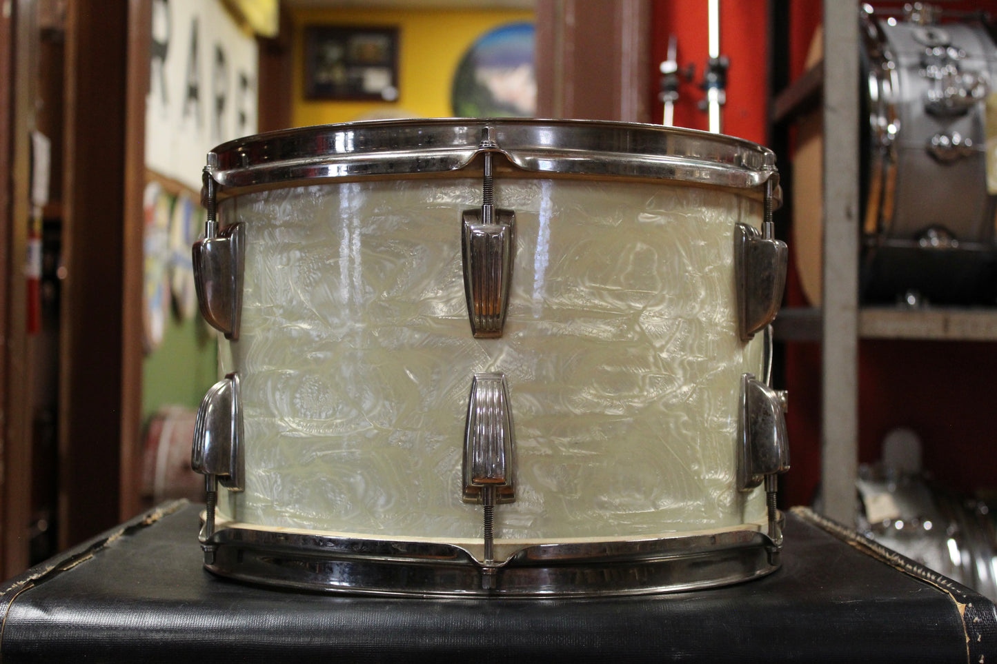 1950s WFL Super Classic in White Marine Pearl 14x22 9x13 16x16 5.5x14