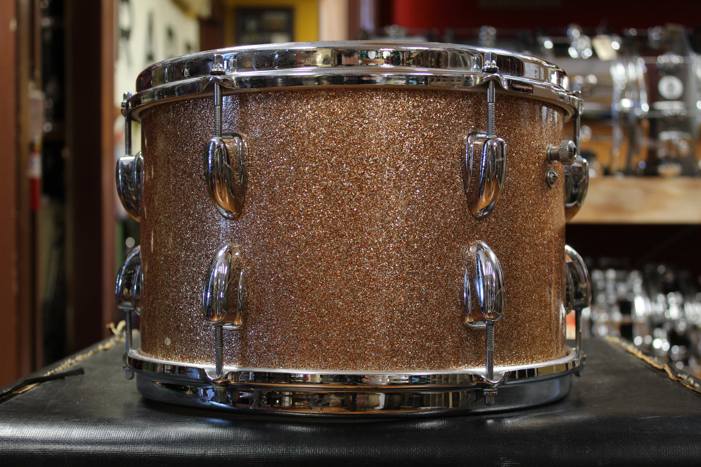 1966 Slingerland Modern Jazz Outfit in Sparkling Champagne Pearl 14x20 8x12 14x14