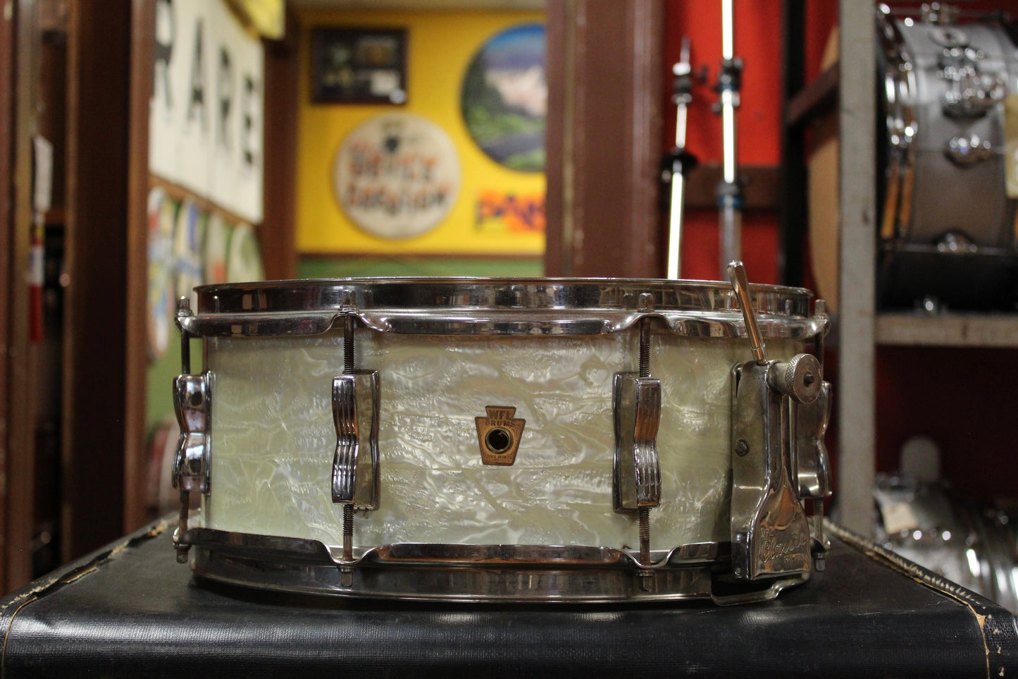 1950s WFL Super Classic in White Marine Pearl 14x22 9x13 16x16 5.5x14