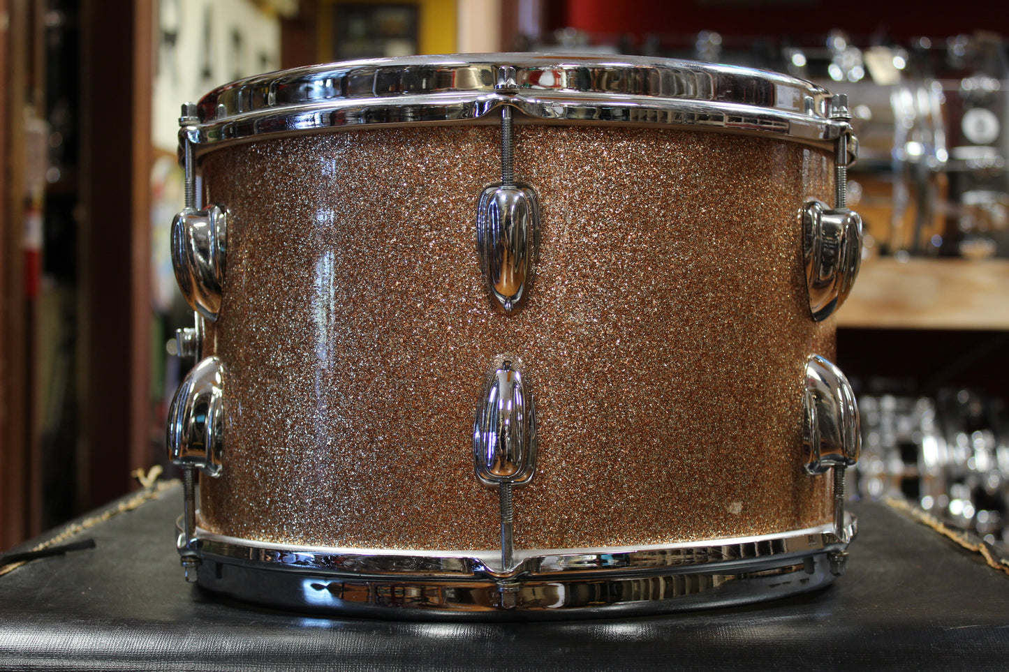 1966 Slingerland Modern Jazz Outfit in Sparkling Champagne Pearl 14x20 8x12 14x14