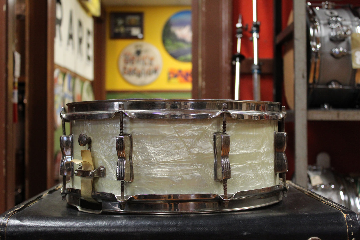 1950s WFL Super Classic in White Marine Pearl 14x22 9x13 16x16 5.5x14