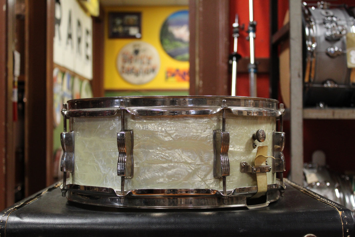 1950s WFL Super Classic in White Marine Pearl 14x22 9x13 16x16 5.5x14
