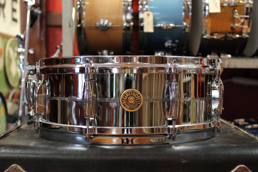 Gretsch USA Custom 5x14 Chrome Over Brass Snare Drum