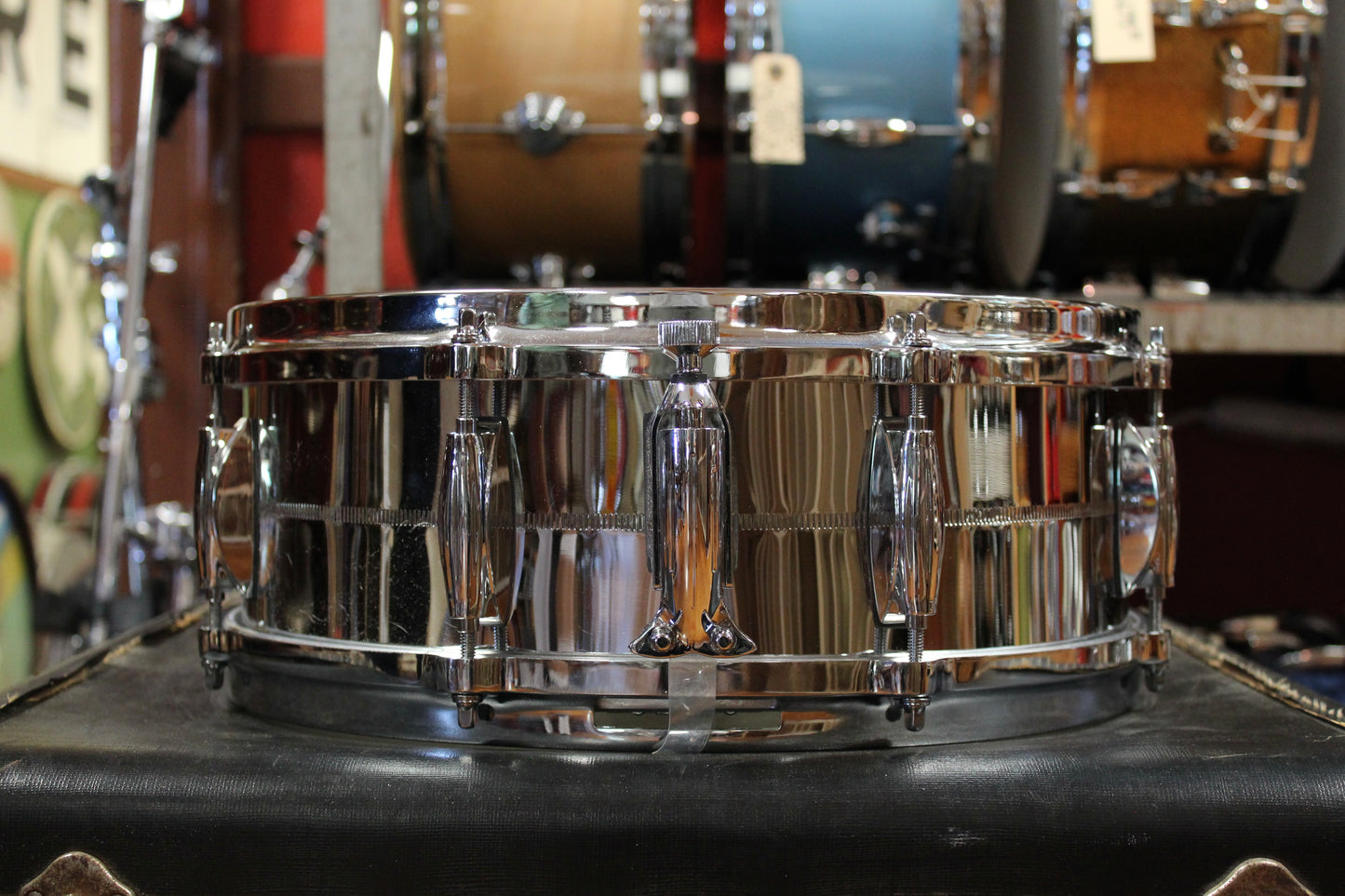 Gretsch USA Custom 5x14 Chrome Over Brass Snare Drum