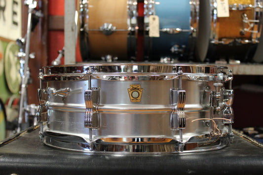 1960s Ludwig 5x14 Acrolite Snare Drum in Aluminum