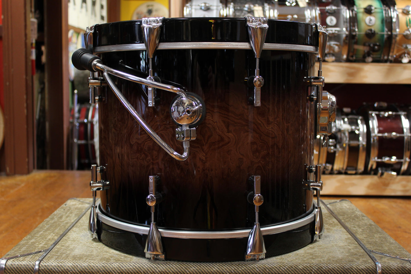 Sonor Prolite Outfit in Walnut Brown Burst 14x18 8x10 14x14
