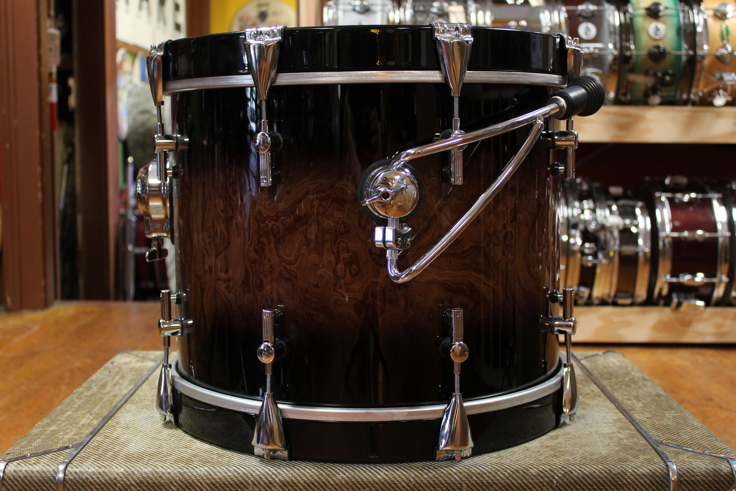 Sonor Prolite Outfit in Walnut Brown Burst 14x18 8x10 14x14