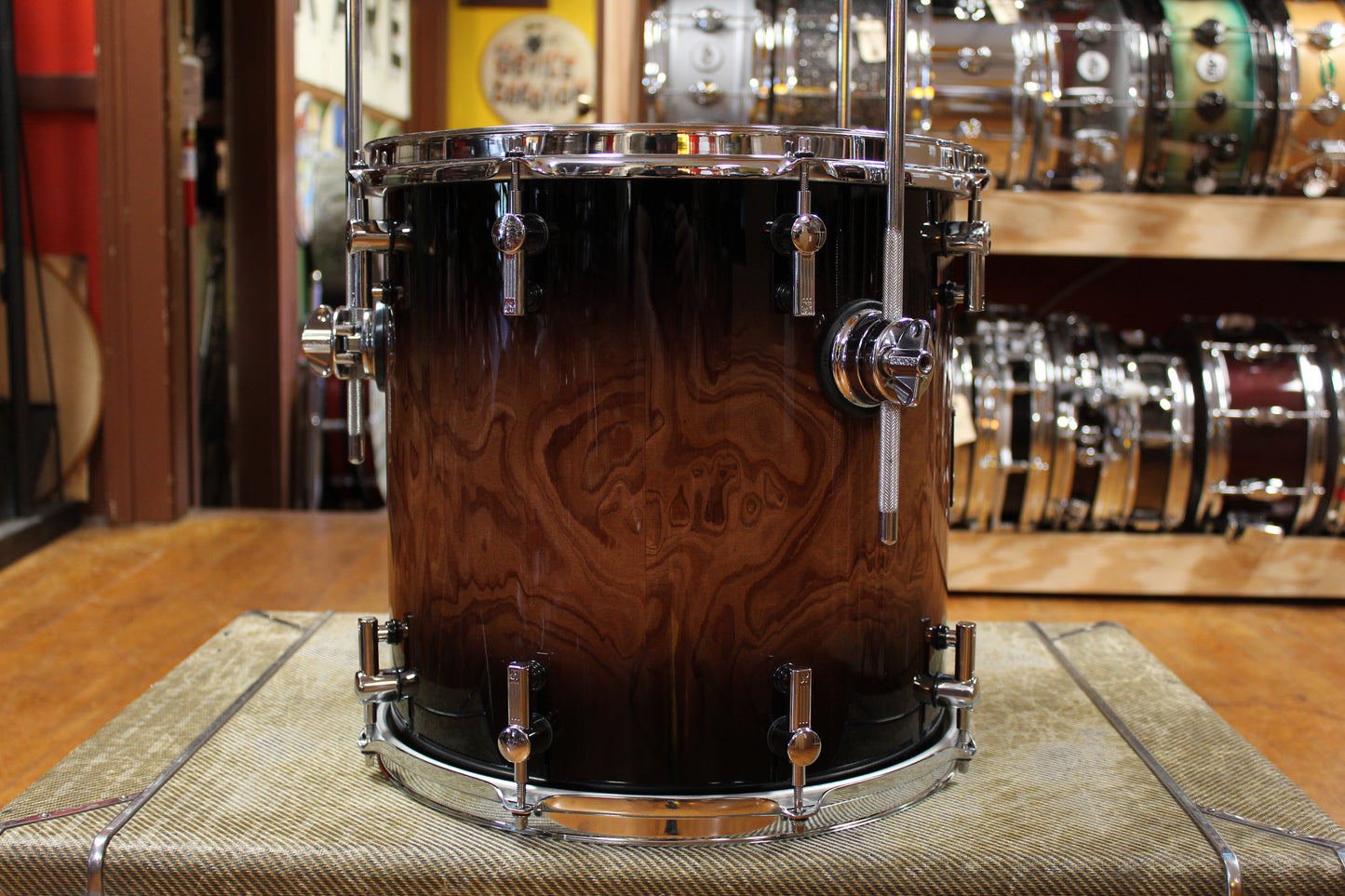 Sonor Prolite Outfit in Walnut Brown Burst 14x18 8x10 14x14
